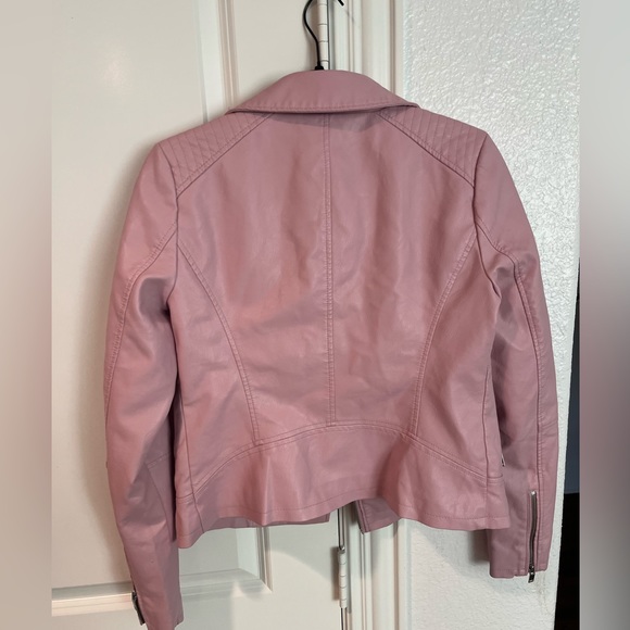 Pink leather jacket - Picture 4 of 4